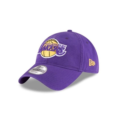 Yellow Los Angeles Lakers Hat - New Era NBA Core Classic 9TWENTY Adjustable Caps USA2415697